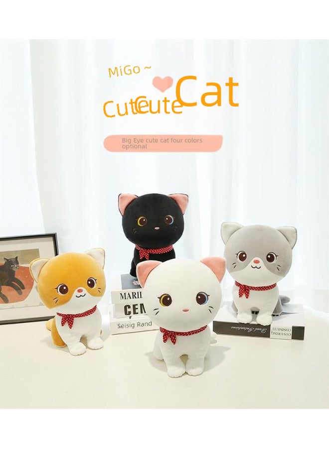 Cat Doll Children Girl Kitten Plush Toy Cat Doll Sleeping Doll Pillow Simulation Kitten-Color:Pudding-Gray Cat 24cm  - Image 5
