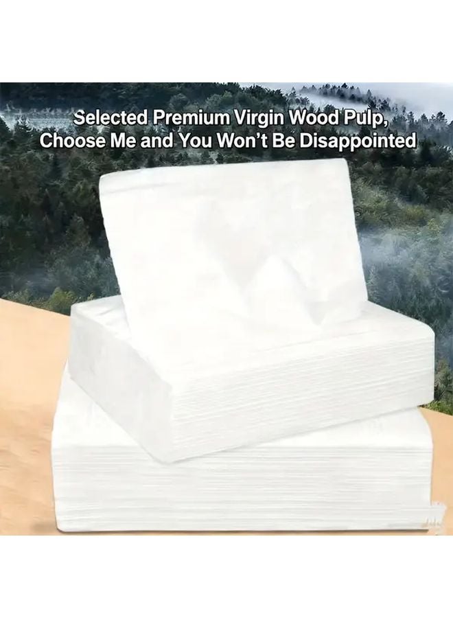 5pcs Individually Wrapped Pocket Tissues 200 Sheets Per Pack Soft Dye Free - Image 2