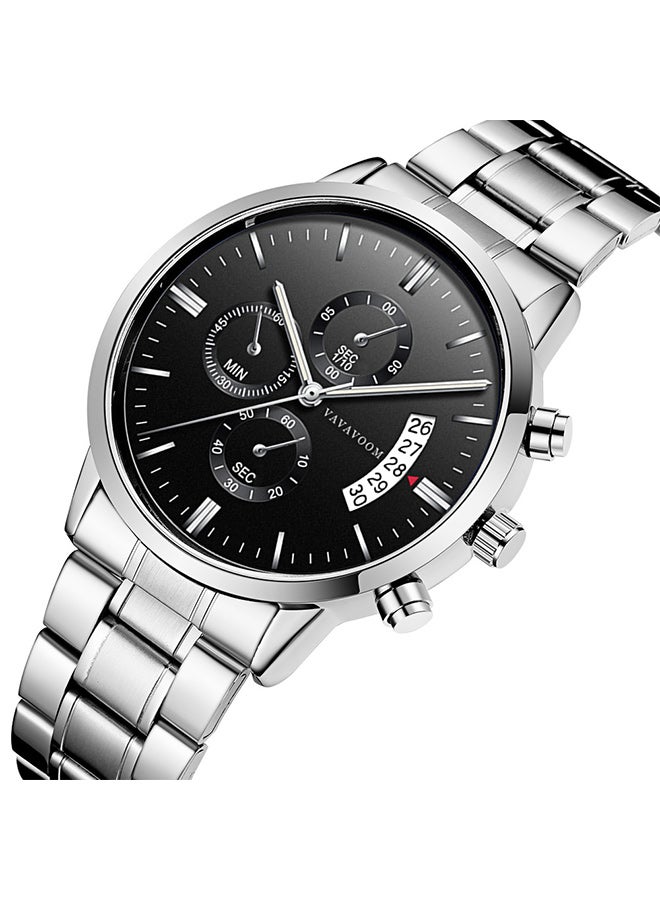 VavaVoom Men's Waterproof Metal Analog Quartz Watch - Image 2