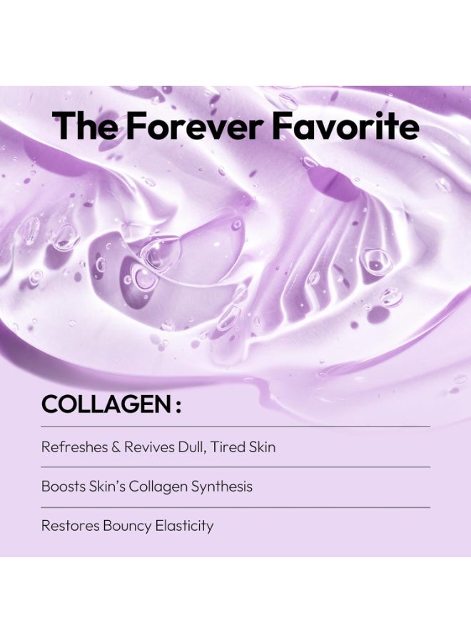 LAPCOS Collagen Sheet Mask, Firming Daily Face Mask with Collagen Peptides for Anti-Aging, Helps to Minimize Wrinkles, Restores Skin Elasticity & Firmness, Hydrating, Korean Beauty, 5-Pack - Image 3