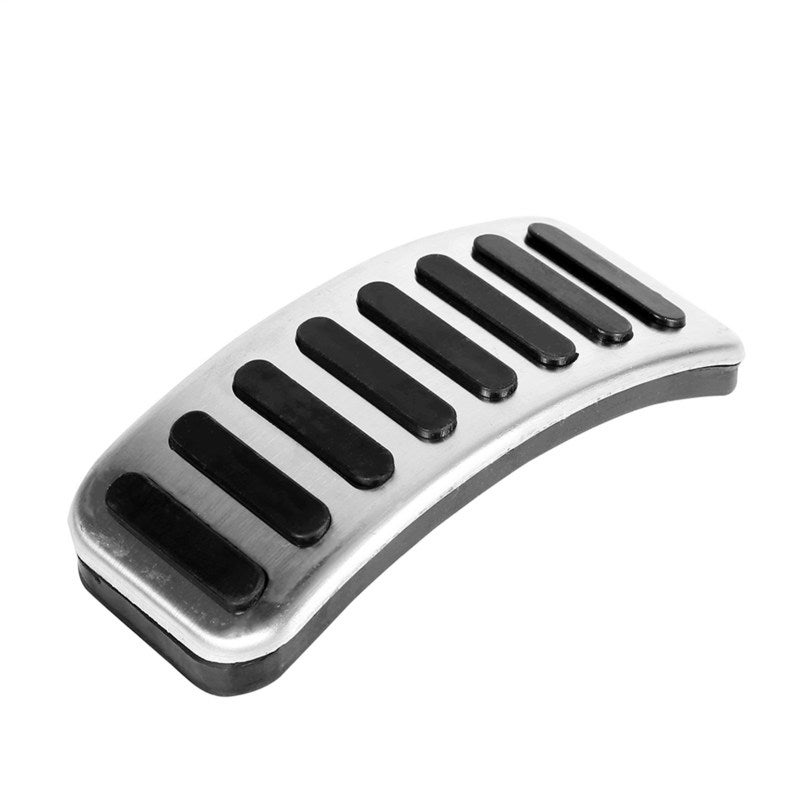 Stainless Steel Manual Pedal Set 3Pcs - Durable Rubber Easy Installation Manual Transmission Pedal - Glossy Polished Surface for Car Decoration - Image 3