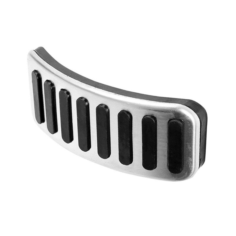 Stainless Steel Manual Pedal Set 3Pcs - Durable Rubber Easy Installation Manual Transmission Pedal - Glossy Polished Surface for Car Decoration - Image 1