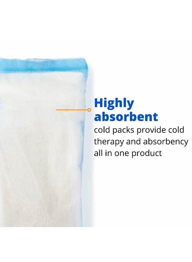 Medline حزمة باردة ديلوكس للعجان مع شريط لاصق 45 بوصة × 1425 بوصة تهدئ منطقة ما بعد الولادة امتصاص منتظم استخدام واحد 1 كل - Image 2