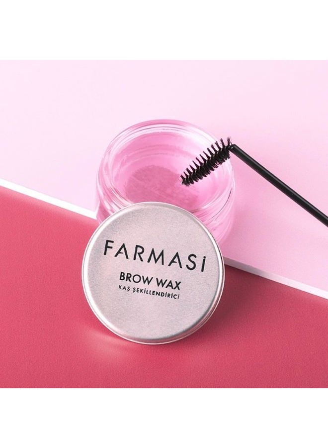 FARMASI شمع تحديد الحواجب من فارمسي، جل تصفيف حواجب شفاف مقاوم للماء يدوم طويلاً للحواجب ثلاثية الأبعاد والريشية، يشمل فرشاة حواجب، 0.88 أونصة / 25 جرام - Image 2