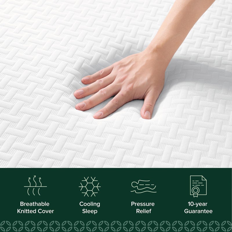 ZINUS 6 Inch Twin Cooling Essential Memory Foam Mattress [NewVersion], Fiberglass Free, Medium Feel, Breathable Cooling Layers, Certified Safe Materials - Image 4