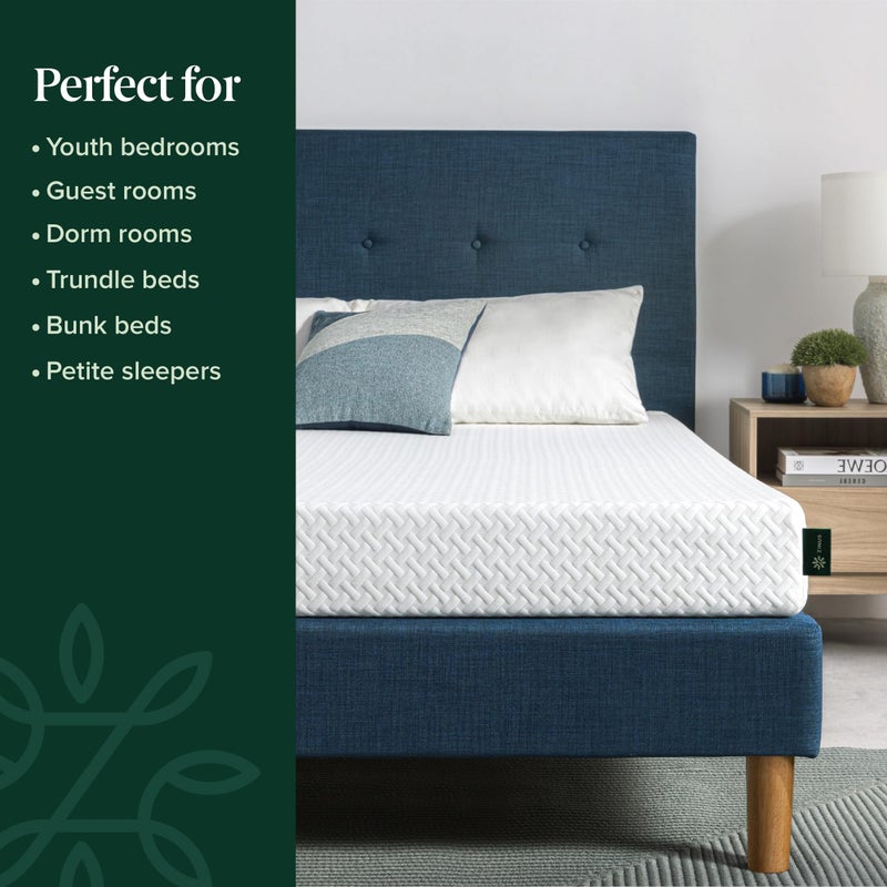 ZINUS 6 Inch Twin Cooling Essential Memory Foam Mattress [NewVersion], Fiberglass Free, Medium Feel, Breathable Cooling Layers, Certified Safe Materials - Image 2