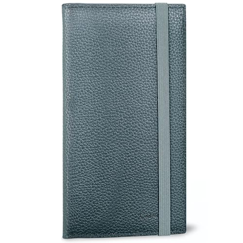 Casmonal Checkbook Covers for Personal Checkbook Holder RFID Blocking Premium Leather Checkbook Cover for Duplicate Checks - Image 1