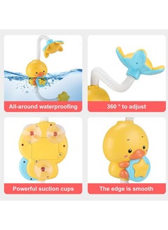 Generic Baby Bath Toys Electric Duck Water Pump With Hand Shower Sprayer For Kids, Water Spray Shower Faucet Set With Bath Spray Toys, Bathtub Shower Toy For Boys Girls  - Image 2