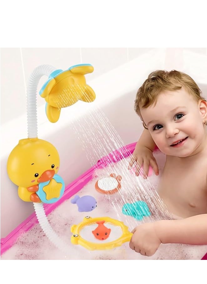 Generic - Baby Bath Toys Electric Duck Water Pump With Hand Shower Sprayer For Kids, Water Spray Shower Faucet Set With Bath Spray Toys, Bathtub Shower Toy For Boys Girls - Image 1