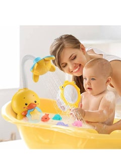 Generic Baby Bath Toys Electric Duck Water Pump With Hand Shower Sprayer For Kids, Water Spray Shower Faucet Set With Bath Spray Toys, Bathtub Shower Toy For Boys Girls  - Image 5