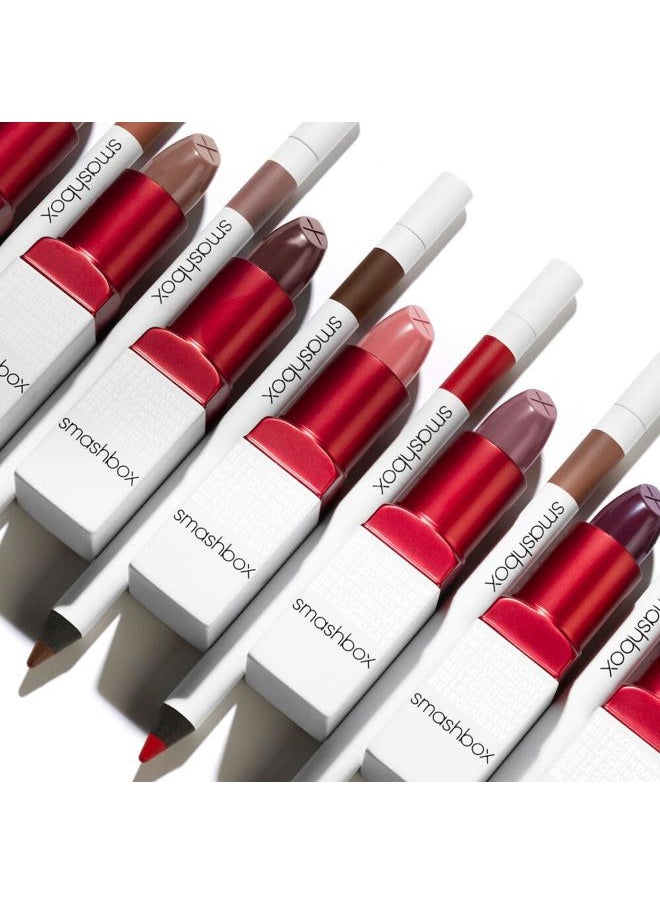 SmashBox Be Legendary Prime & Plush Lipstick | Creamy, High-Pigment, Peptide + Moisture Infused lipstick with built in primer for smooth color, 0.14 Ounce, Disorderly  - Image 4