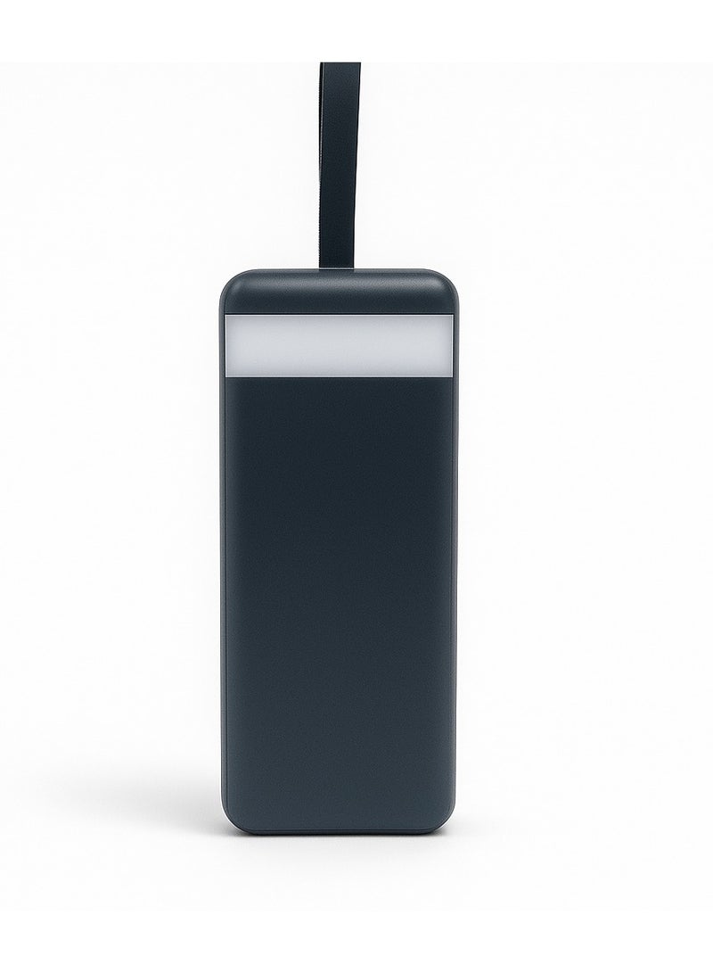 Foji FOJI 40,000mAh Ultra High Capacity Power Bank with PD 20W & QC 3.0 Fast Charging, 4 Output Ports, LED Digital Display – Black - Image 2