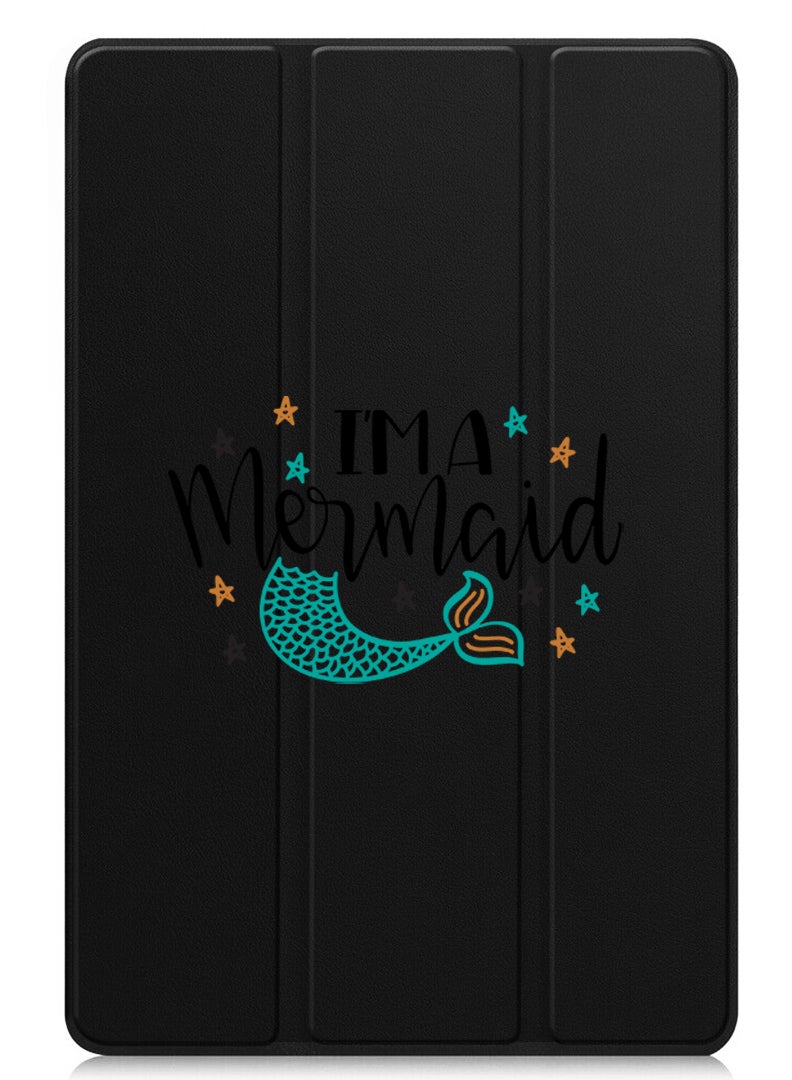 Theodor Protective Flip Case For Huawei MatePad 11.5 S (2024) With Trifold Stand Auto Wake Sleep Shockproof Cover I am a mermaid - Image 1