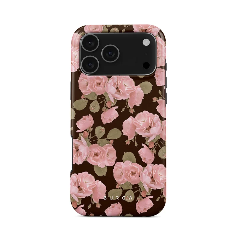 BURGA iPhone 17 Pro Max Desert Rose Premium Case Compatible with Hybrid Dual-Layer Hard Shell + Silicone Protection - Scratch-Resistant Shockproof Mobile Cover