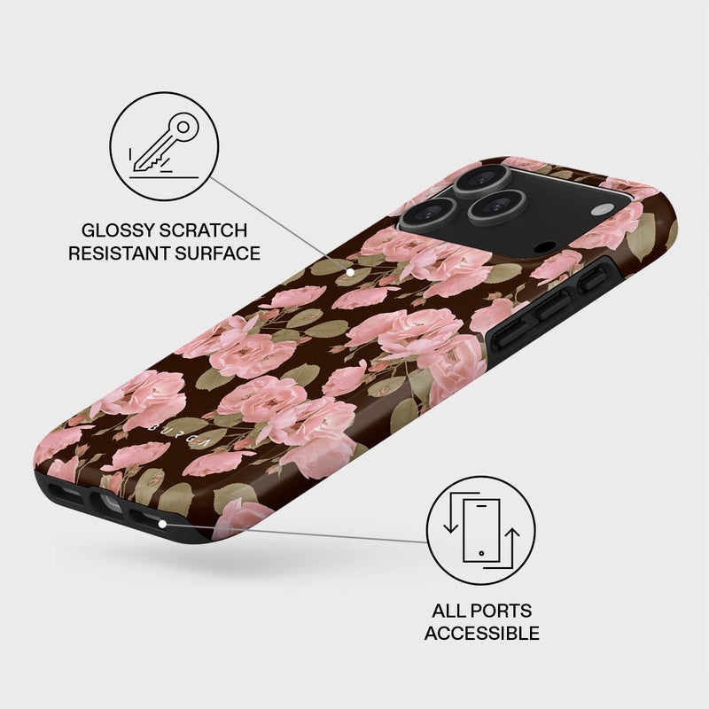 BURGA iPhone 17 Pro Max Desert Rose Premium Case Compatible with Hybrid Dual-Layer Hard Shell + Silicone Protection - Scratch-Resistant Shockproof Mobile Cover - Image 3