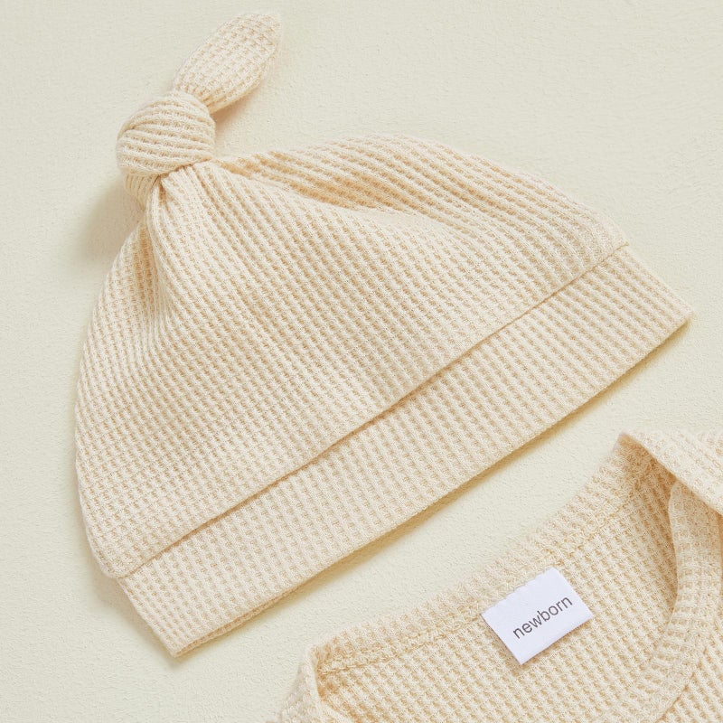 MERSARIPHY Newborn Baby Boy Girl Clothes Hi I'm New Here Coming Home From Hospital Outfits Gender Neutral One Piece Romper (Apricot cute little brother, 0-3 Months) - Image 3