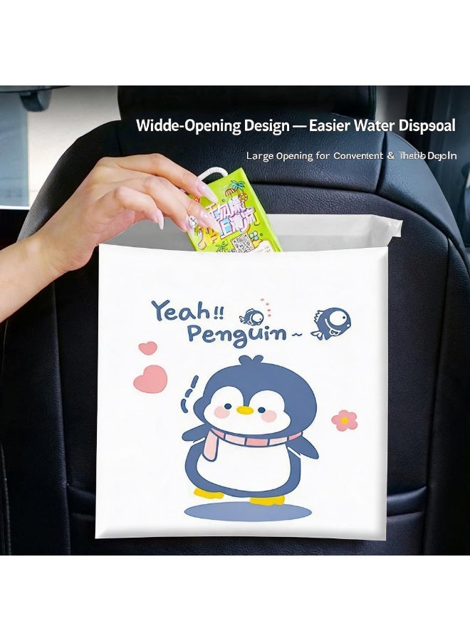 120pcs Small Trash Bags for Car & Office, Stick-on Disposable Garbage Bag for Desk Organizer, Leakproof Adhesive Cleaning Bag for Students, Portable Car Backseat Organization Essentials - Image 3