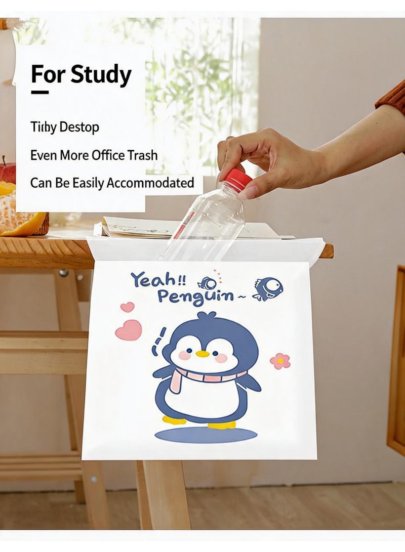 120pcs Small Trash Bags for Car & Office, Stick-on Disposable Garbage Bag for Desk Organizer, Leakproof Adhesive Cleaning Bag for Students, Portable Car Backseat Organization Essentials - Image 5