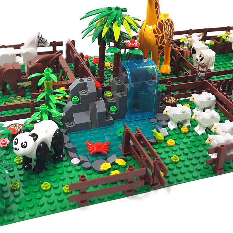 Moc Sheep Horse Farm Chicken Coop Panda Cattle Shed Small Particle Farm And Ranch Building Blocks Scene Neutral Assembly Toy - Image 5