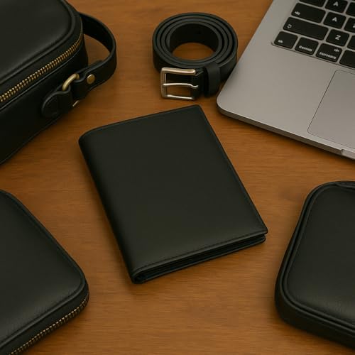 MARSHAL RFID Blocking Bifold Hipster Multi Credit Card ID Holder Wallet Leather (Black) - Image 5