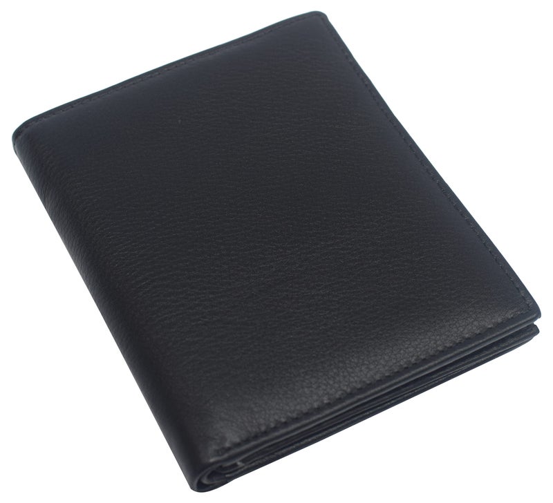 MARSHAL RFID Blocking Bifold Hipster Multi Credit Card ID Holder Wallet Leather (Black) - Image 2