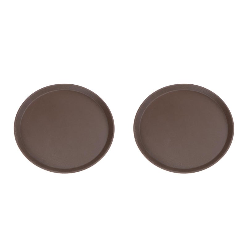 2pcs Hotel Use Tray Food Pan Anti-skid Pan Coffee Shop Tray for Home Kitchen Use - Image 1