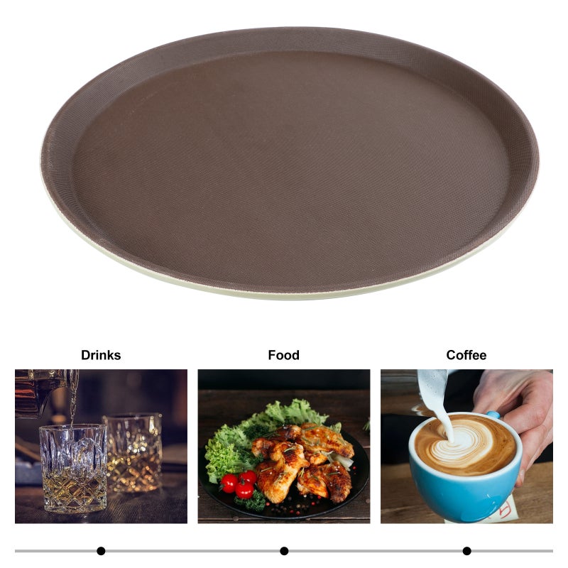 2pcs Hotel Use Tray Food Pan Anti-skid Pan Coffee Shop Tray for Home Kitchen Use - Image 3