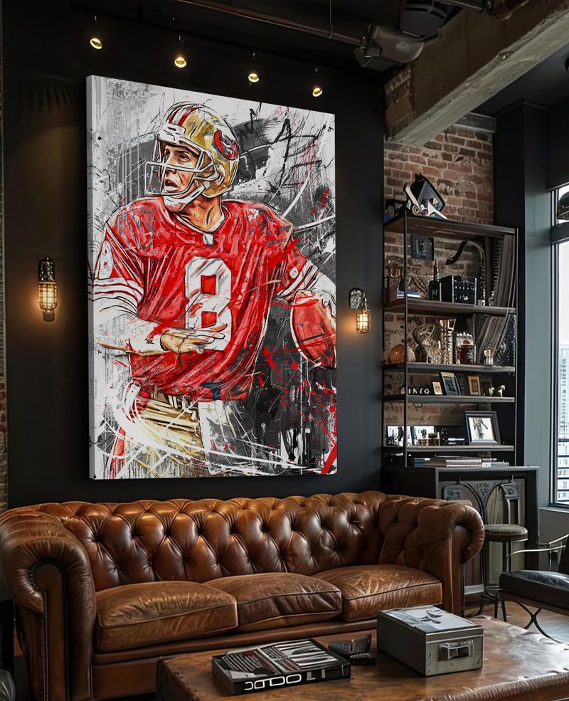 TNESSENTIAL Steve Young Poster San Francisco 49ers Canvas Print Football Wall Art NFL Artwork Sports Home Decor F71 Birthday Gift - Image 5