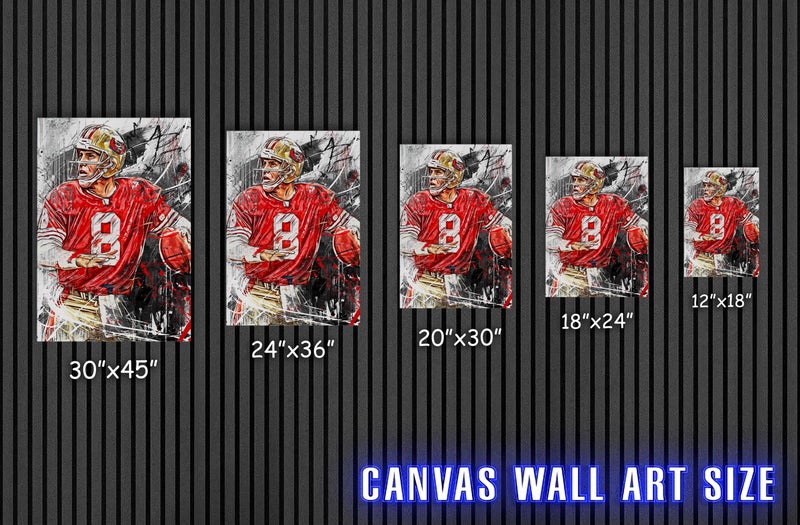 TNESSENTIAL Steve Young Poster San Francisco 49ers Canvas Print Football Wall Art NFL Artwork Sports Home Decor F71 Birthday Gift - Image 4