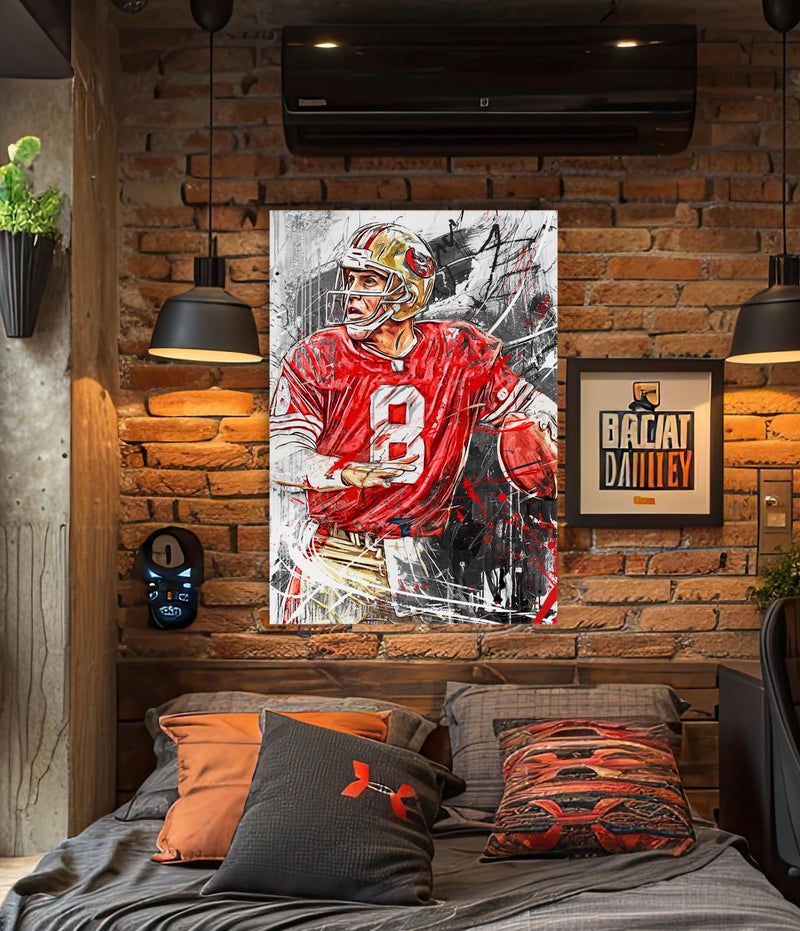 TNESSENTIAL Steve Young Poster San Francisco 49ers Canvas Print Football Wall Art NFL Artwork Sports Home Decor F71 Birthday Gift - Image 2