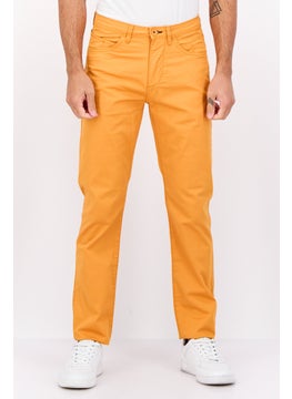 Sorbino Men Regular Fit Solid Chino Pants, Orange  - Image 1