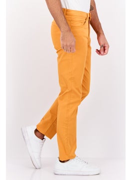 Sorbino Men Regular Fit Solid Chino Pants, Orange  - Image 2