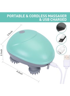 Prime by javaudan Electric Scalp Massager, Waterproof Portable Head Massager for Hair Growth Handheld Hair Massager with 4 Massage Heads, Detachable and Washable Handheld Scratcher for Deep Clean Hair Growth Head Relax  - Image 5