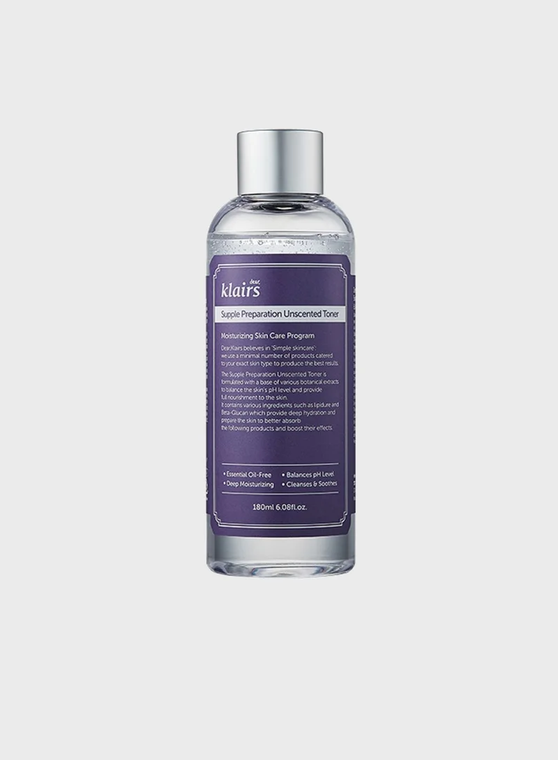 Dear,Klairs Supple Preparation Unscented Toner 180 Ml