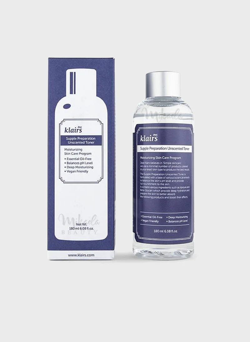 Dear,Klairs Supple Preparation Unscented Toner 180 Ml