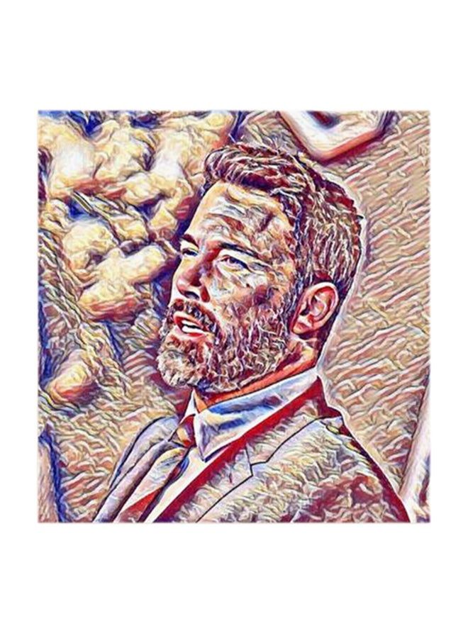 RYN Ben Affleck MDF Wall Art Multicolour 30x30centimeter - Image 2