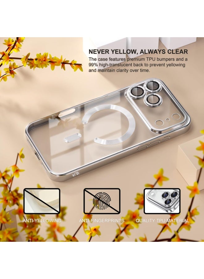 BORTONY iPhone 17 Pro Case Compatible with MagSafe Cover With Tempered Glass 9D Full Hd Glass For iPhone 17 Pro Full Camera Lens Protection Clear Case for iPhone 17 Pro 6.3-inch - Image 4