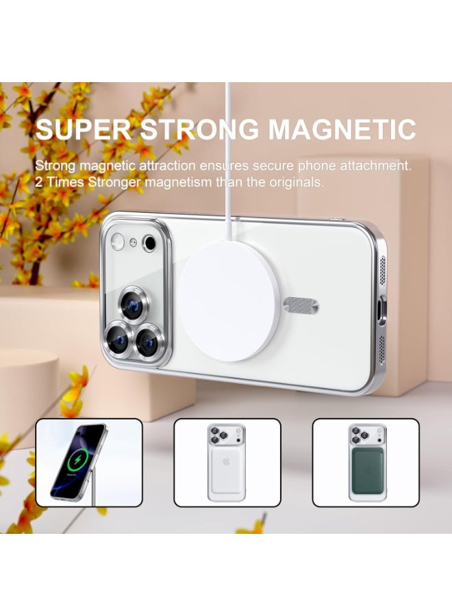 BORTONY iPhone 17 Pro Case Compatible with MagSafe Cover With Tempered Glass 9D Full Hd Glass For iPhone 17 Pro Full Camera Lens Protection Clear Case for iPhone 17 Pro 6.3-inch - Image 5