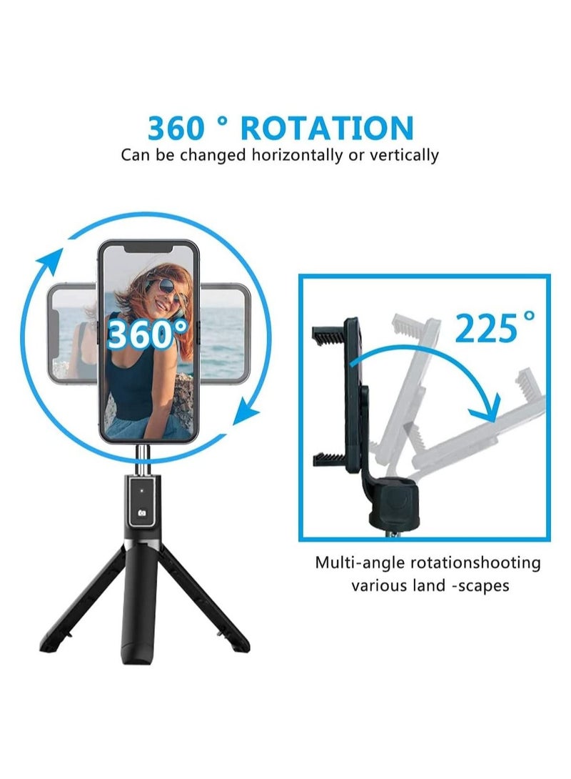ELTRAZONE Selfie Stick, 3 in 1 Extendable Selfie Stick Tripod with Detachable Bluetooth Wireless Remote Phone Holder for iPhone 12/Xs/iPhone 8/iPhone 11/11pro, Galaxy S10/S9 Plus/S8/Note8 - Image 2