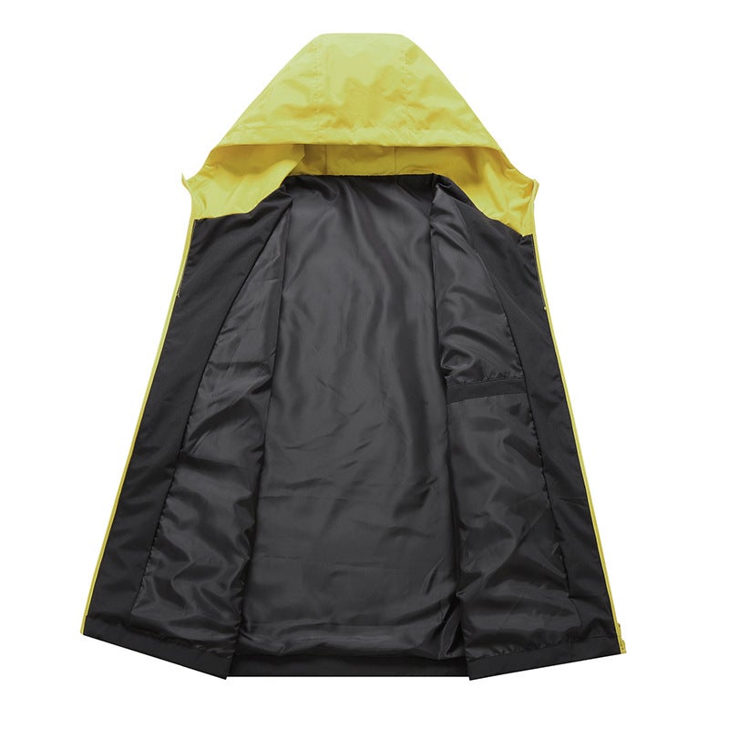 Contrast Color Stitching Tooling Zipper Lightweight Men'S And Women'S Functional Sports Jacket Windproof Waterproof Jacket - Image 5
