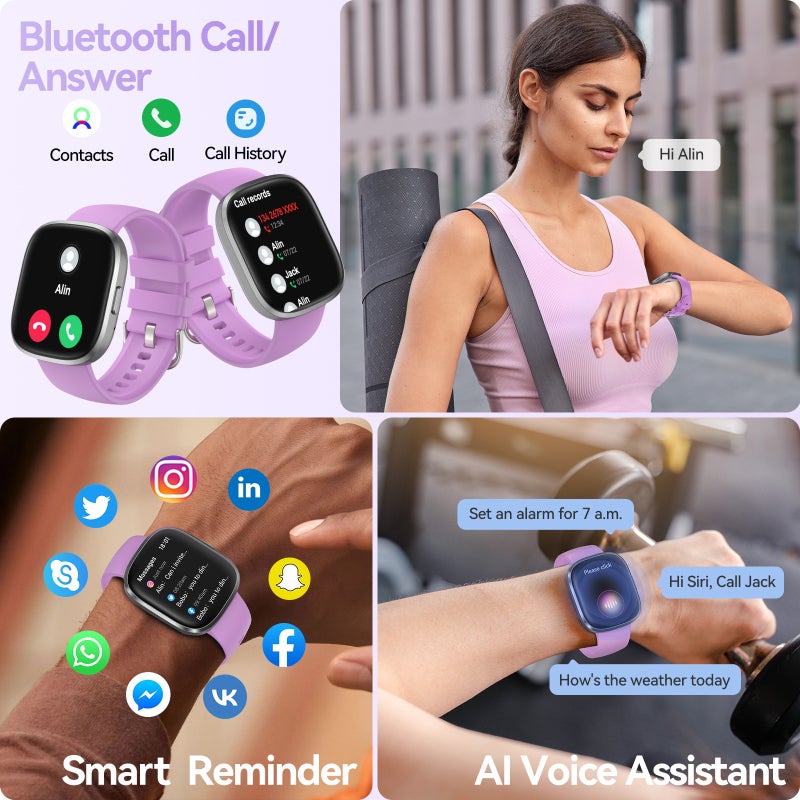 Smart Watch: 1.83 Inch HD Touch Screen, Bluetooth Call, IP68 Waterproof - 21+ Days Standby, Fitness Tracker for Men and Women, Compatible with Android iOS - Image 5