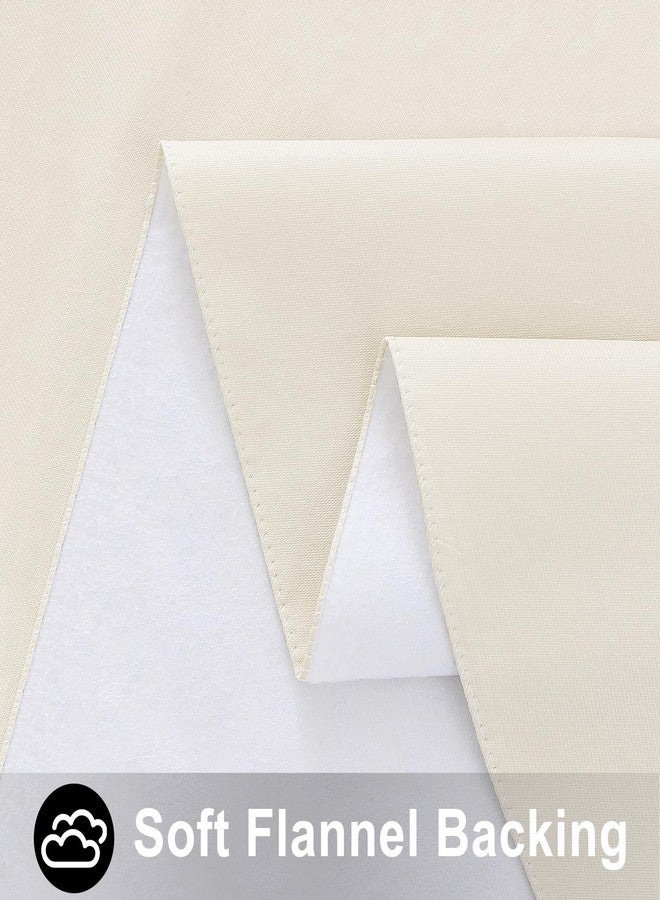 Smiry Rectangle Table Cloth 60x120 Inch, Waterproof Wipeable Vinyl Tablecloths Protector, Oil Spill Proof Plastic Table Cover for Dining, Picnic, Camping, Outdoor, Beige - Image 4