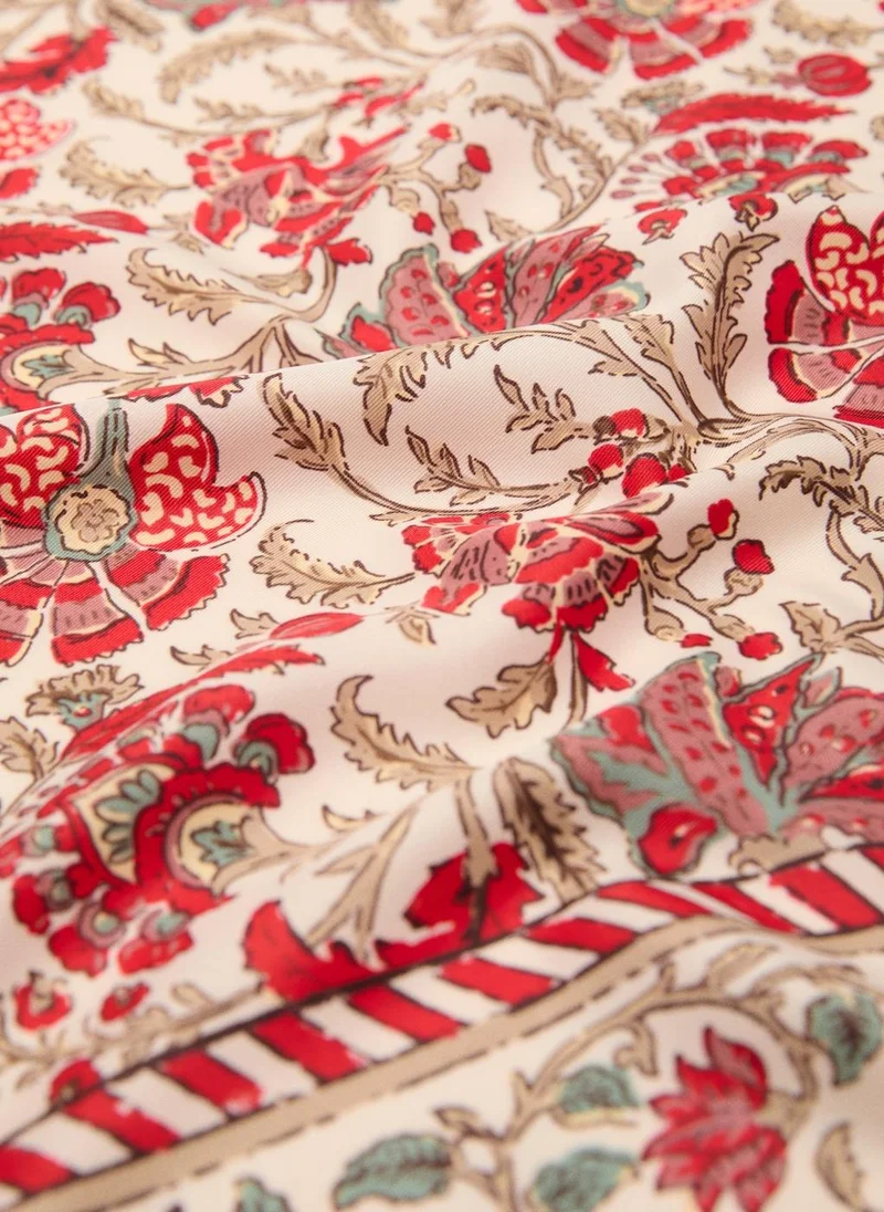 MANGO Printed Lightweight Scarf