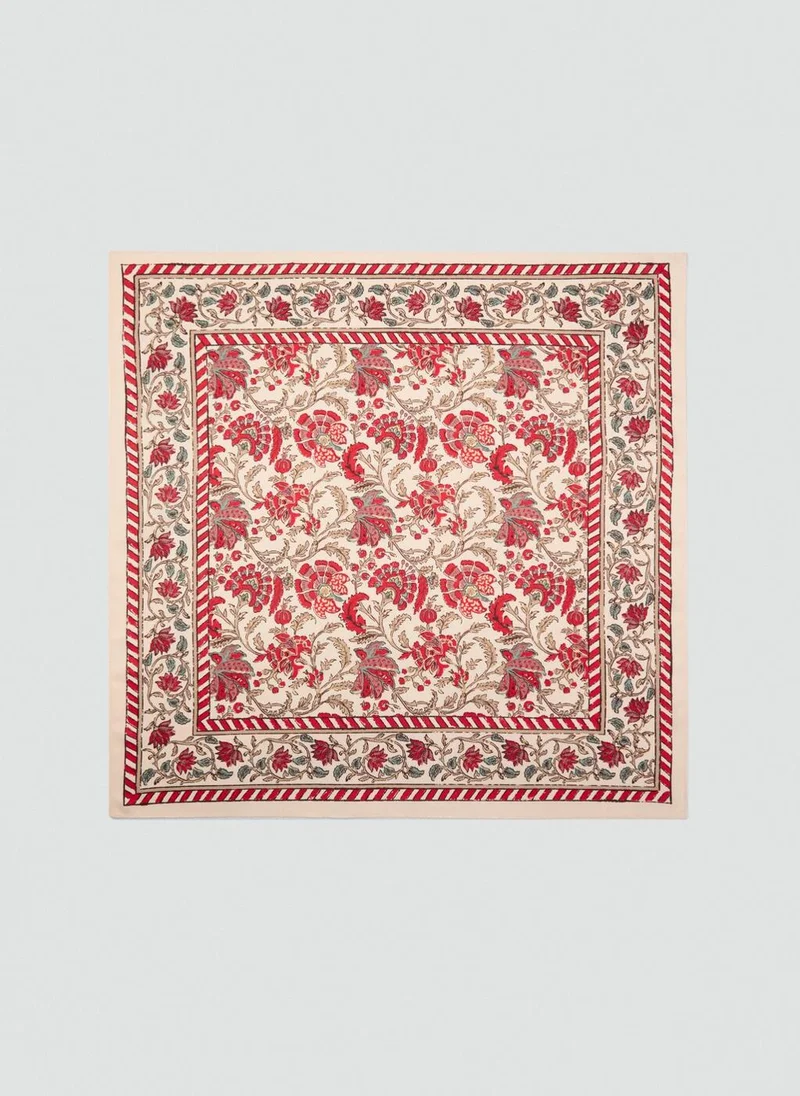 MANGO Printed Lightweight Scarf