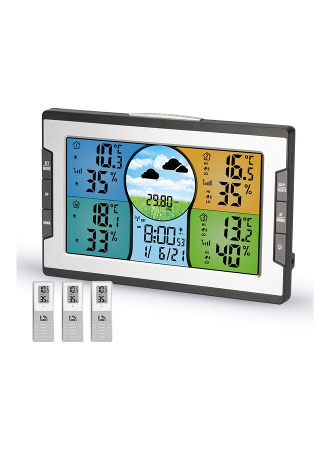 NIBEMINENT Digital Multifunctional Clock Black/White - Image 2