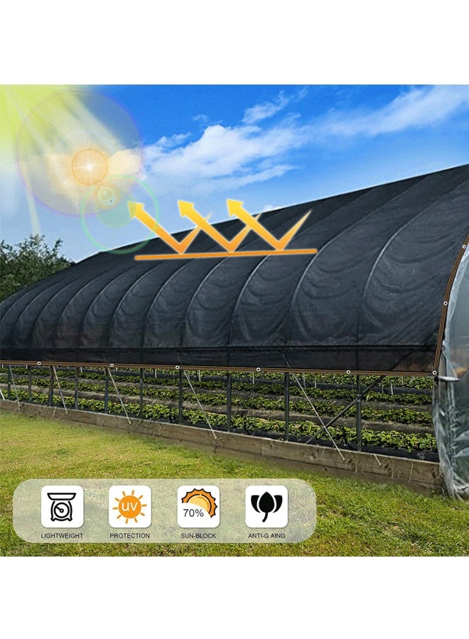 Reelyo Mesh Sun Shade Tarp with Reinforced Brass Grommets, Sunblock Shade Cloths for Plants Cover, Greenhouse, Patio, Chicken Coop, Tomatoes - Image 2