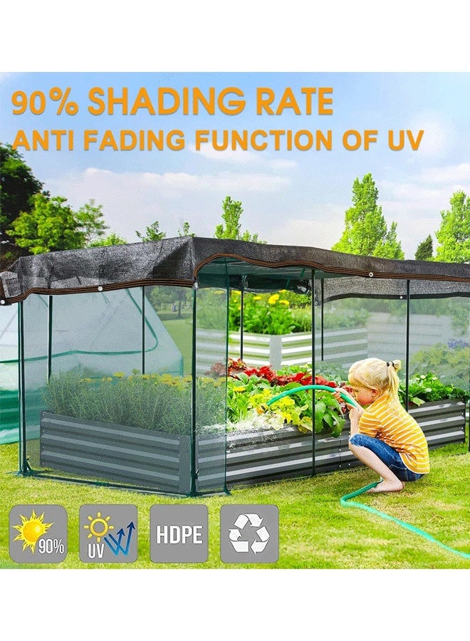 Reelyo Mesh Sun Shade Tarp with Reinforced Brass Grommets, Sunblock Shade Cloths for Plants Cover, Greenhouse, Patio, Chicken Coop, Tomatoes - Image 5