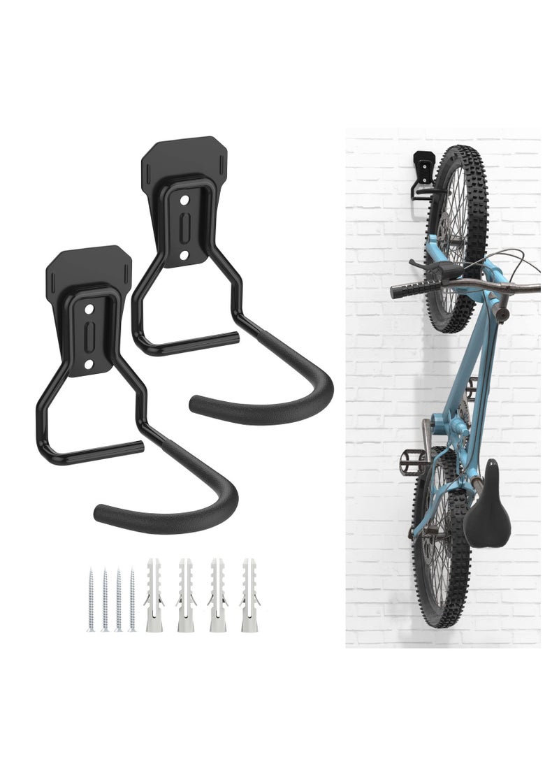 Excefore Bike Wall Mount, Bike Hanger Rack, Heavy Duty Bike Hooks Wall Mount Rack Holder, Heavy Duty Bicycle Storage Hanger Vertical Stand for Garage  - Image 1