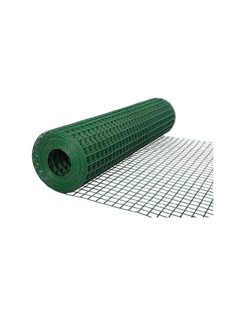 KNP KNP Wire Mesh Fencing, Galvanized PVC Coated Garden Fencing, Green Steel Nets for Farming Fence, Plant Chicken Wire Fence and Animals Hen-houses Small (3.67 Mtr) (3/4" X 3FT X 12FT X 19MM) 12 feet  - Image 1