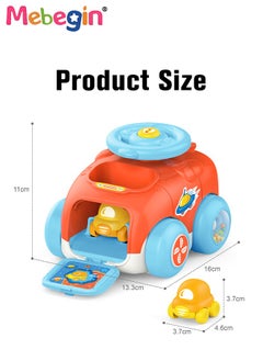 MEBEGIN Kids Catapult Car, Catapult Trolley with Steering Wheel, Ejection Inertial Car Pull Back Toy, Anti-collision, 360-degree Finish, Parent Child Interactive Toys, Birthday Gifts for Boys and Girls  - Image 4